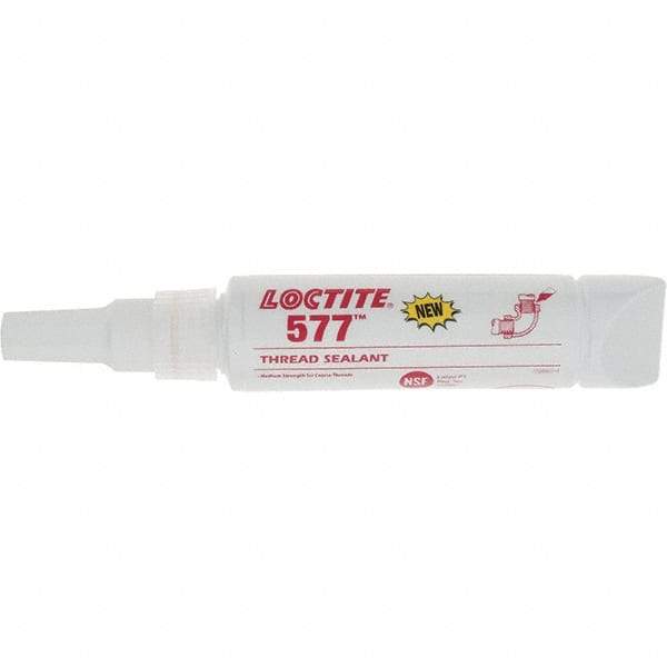 Loctite - 50 mL Tube, Yellow, Medium Strength Liquid Threadlocker - Series 577 - A1 Tooling