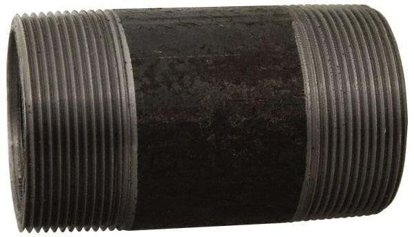 Made in USA - Schedule 80, 2" Diam x 48" Long Black Pipe Nipple - Threaded - A1 Tooling