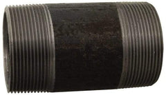 Made in USA - Schedule 80, 1-1/4" Diam x 60" Long Black Pipe Nipple - Threaded - A1 Tooling