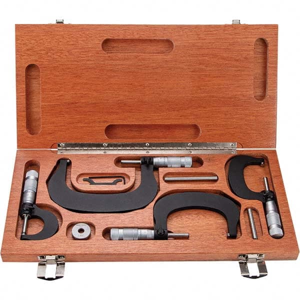 TESA Brown & Sharpe - Mechanical Outside Micrometer Sets Minimum Measurement (Inch): 0 Minimum Measurement (Decimal Inch): 0 - A1 Tooling