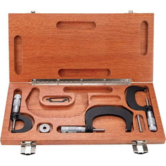 TESA Brown & Sharpe - Mechanical Outside Micrometer Sets Minimum Measurement (Inch): 0 Minimum Measurement (Decimal Inch): 0 - A1 Tooling