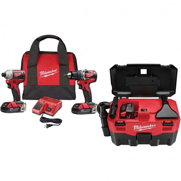 Milwaukee Tool - Cordless Tool Combination Kits Voltage: 18 Tools: Brushless Compact Drill/Driver; Brushless 1/4" Impact Driver - A1 Tooling