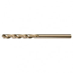 #10 RHS / RHC HSS-CO 8% (M42) 135 Degree Split Point NAS907 Type J Cobalt Heavy Duty 6″ Extended Length Drill - Straw / Gold Oxide - A1 Tooling