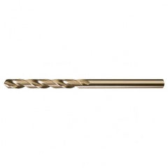 #10 RHS / RHC HSS-CO 8% (M42) 135 Degree Split Point NAS907 Type J Cobalt Heavy Duty 6″ Extended Length Drill - Straw / Gold Oxide - A1 Tooling