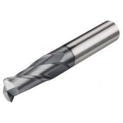 3mm Dia. x 57mm Overall Length 4-Flute 0.5mm C/R Solid Carbide SE End Mill-Round Shank-Center Cut-AlTiN - A1 Tooling