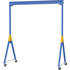 Knockdown Adjustable Steel Gantry Crane 6K 10 × 16 TL Casters