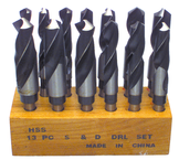 13 Pc. HSS Reduced Shank Drill Set - A1 Tooling