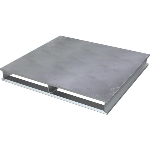 Heavy Duty Aluminum Half Pallet Solid Top 24 × 24 - Exact Industrial Supply