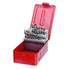 21 Pc. HSS Roll Forged Jobber Drill Set - A1 Tooling