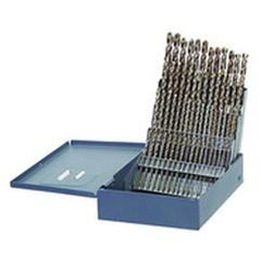 60 Pc. #1 - #60 Wire Gage Cobalt Surface Treated Jobber Drill Set - A1 Tooling