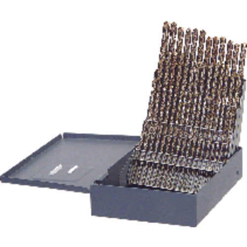 60 Pc. HSS Roll Forged Jobber Drill Set - A1 Tooling