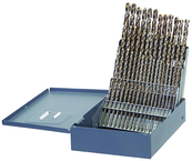 60 Pc. #1 - #60 Wire Gage HSS Bright Jobber Drill Set - A1 Tooling