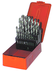 25 Pc. 1mm - 13mm by .5mm HSS Surface Treated Jobber Drill Set - A1 Tooling