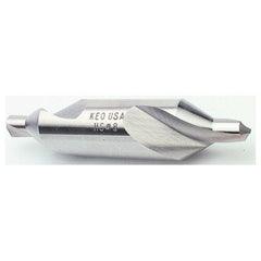 ‎#0 × 1-1/4″ OAL 60 Degree HSS Plain Combined Drill and Countersink Uncoated - A1 Tooling