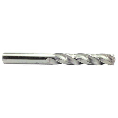 ‎13/32″ Dia. × 13/32″ Shank × 2-7/8″ Flute Length × 4-1/2″ OAL, 5xD, 150°, Bright, 3 Flute, External, Round Solid Carbide Drill - Exact Industrial Supply