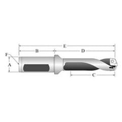 60520S-100F Spade Drill Holder - A1 Tooling