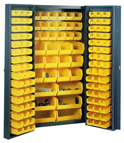38 x 24 x 72'' (132 Bins Included) - Bin Storage Cabinet - A1 Tooling