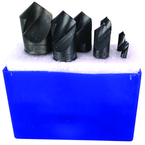 7 Pc. 100°-1/4; 3/8; 1/2; 5/8; 3/4; 1 HSS Uniflute Countersink Set - A1 Tooling