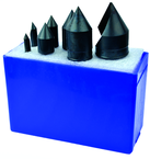 7 Pc. 90°-1/4; 3/8; 1/2; 5/8; 3/4; 1 HSS Uniflute Countersink Set - A1 Tooling