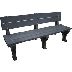 Bench Traditional Backed 72 Bk Leg Char Seat