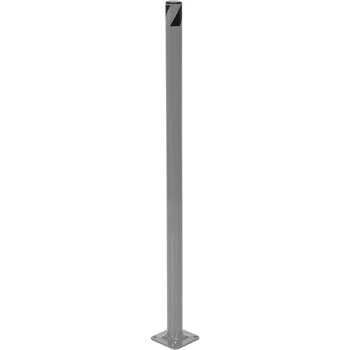 Steel Pipe Safety Bollard 36″ × 1.75″ Gray