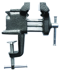 3" Light  Duty Clamp on Vise - Cast Iron - Serrated Jaws - Cast in Pipe Jaws - A1 Tooling