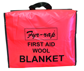 62 x 80" Wool Blankets - High Visibility Red - Plastic Pouch - A1 Tooling