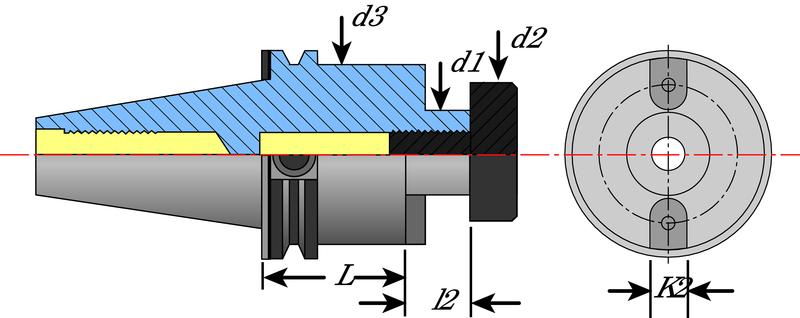 CAT40 x FMA 1-1/4"-4" - DualDrive Collet - A1 Tooling