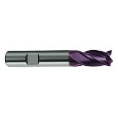 16mm Dia. x 82mm Overall Length 4-Flute Square End Solid Carbide SE End Mill-Weldon Shank-Center Cut-Firex - A1 Tooling