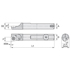 QCMI50085R WG CARBIDE GROOVING THREADING BAR