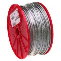 1/8" 7X7 CABLE GALVANIZED WIRE 500 - A1 Tooling