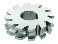 1/8 Radius - 2-1/2 x 7/16 x 1 - HSS - Concave Milling Cutter - 14T - TiN Coated - A1 Tooling