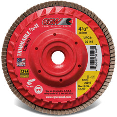 5″ × 5/8″-11 - 80 Grit - Z3 XL Compact Trimmable Flap Disc with Hub - A1 Tooling