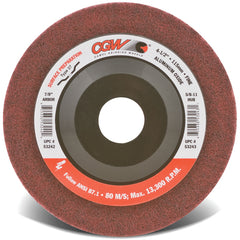 4 1/2″ × 7/8″ - Aluminum Oxide Surface Grinding Wheel - Type 27 - Maroon - A1 Tooling