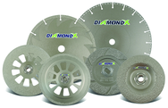 5 x 5/8-11 - 24 Grit - Diamond X Depressed Center Grinding Wheels - Type 29 - A1 Tooling