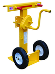 Heavy Duty Trailer Stabilizing Jacks - #CH-BEAM-SN - Includes reflective collar - 16" solid foam wheels - Hand crank operation - A1 Tooling