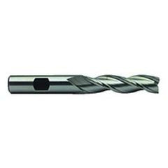 1-1/4 Dia. x 6-1/2 Overall Length 3-Flute Square End High Speed Steel SE End Mill-Round Shank-Center Cut-Uncoated - A1 Tooling