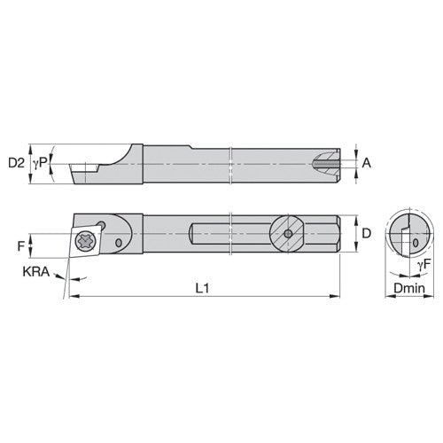 QSMI50055R WG STEEL GROOVING THREADING BAR - Exact Industrial Supply