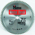 7-1/4"- HSS Metal Devil Circ Saw Blade - for Thin Steel - A1 Tooling