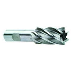 3/4 Dia. x 3-3/4 Overall Length 4-Flute Square End High Speed Steel SE End Mill-Round Shank-Center Cut-Uncoated - A1 Tooling