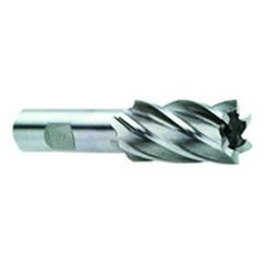 1-1/4 Dia. x 4-1/2 Overall Length 6-Flute Square End High Speed Steel SE End Mill-Round Shank-Center Cut-Uncoated - A1 Tooling