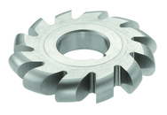 1/8 Radius - 4 x 1/4 x 1-1/4 - HSS - Convex Milling Cutter - Large Diameter - 22T - TiN Coated - A1 Tooling