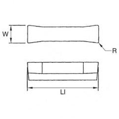 505110 1/8 WOC .010 GROOVING INSERT - A1 Tooling