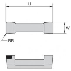 528301 1/8 WOC .010 CR INS DOGBONE - A1 Tooling