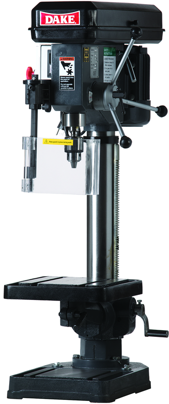 15" Step Pulley Bench Model Drill Press-TB-16 -  5/8" Drill Capacity, 1/2HP, 110V 1PH Motor - A1 Tooling