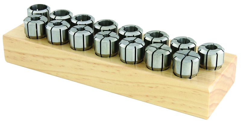 DA100 8 Piece Collet Set - Range: 1/8" - 9/16" by 16th - A1 Tooling