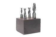 4 Pc. HSS Single-End End Mill Set - A1 Tooling