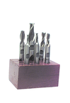 6 Pc. M42 Double-End End Mill Set - A1 Tooling
