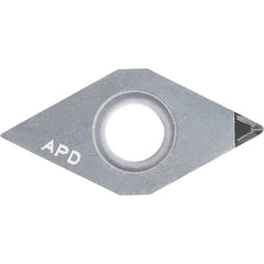 DCMT 32505 AP KPD001, 0.008″ Corner Radius, 5/32″ Thick, 3/8″ Inscribed Circle, 55 Degree Diamond, Turning Indexable Insert