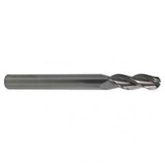 12mm TuffCut AL 3 Fl Ctr Cut Ball Al End Mill Necked - A1 Tooling